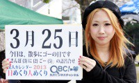 2013年3月25日「散歩にゴーの日」、本日の美人カレンダーは 清水稚菜さん