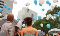 佐賀県の夫婦が福岡市・天神中央公園のイベント会場で結婚式！ 