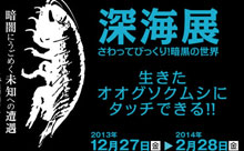 マリンワールド海の中道「深海展～さわってびっくり！暗黒の世界」開催中！