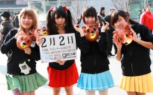 2月2日「ツインテールの日」、本日の美人カレンダーは 熊本のアイドルグループ・くまCanのみなさん