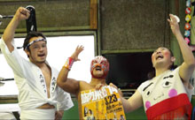 【動画】九州プロレス『筋肉飛梅’14』！めんたい☆キッド＆田中純二＆ばってん×ぶらぶら