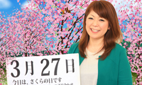 3月27日「さくらの日」、本日の美人カレンダーは 佐藤美香さん 