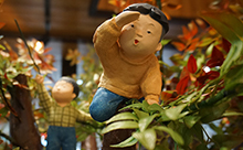 博多人形白彫会65周年記念「なつかしい子共の遊び展」