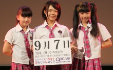 2015年9月7日「CMソングの日」、本日の美人カレンダーは Smileの佐々木涼帆さん、石松優花さん、宮田那菜さん