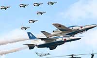 ブルーインパルスのアクロバット飛行「芦屋基地航空祭」10月9日（日）航空自衛隊芦屋基地にて開催