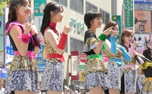 【動画】福岡のアイドルグループ・LinQのストリートライブ＠博多どんたく港まつり2019・はかた駅前どんたくストリート